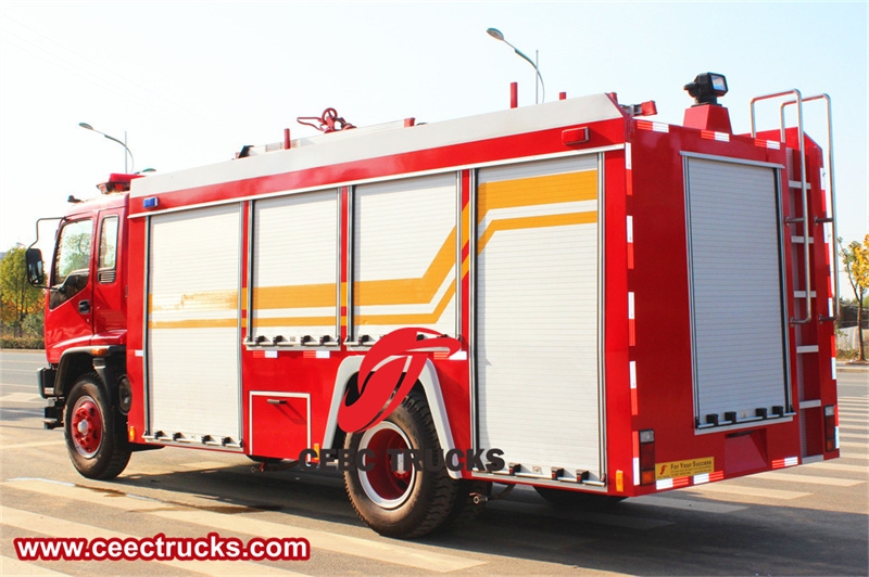 Isuzu chassis Foam Water Rescue Fire Trucks