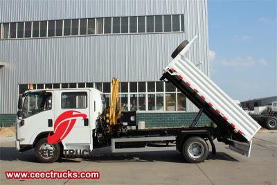 Isuzu 5 Ton articulated crane lorry truck