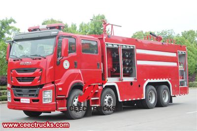 Isuzu heavy rescue dry powder fire truck