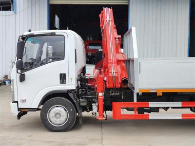 Philippines Isuzu Knuckle Boom Crane Truck With Platform