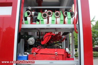 Isuzu heavy rescue dry powder fire truck