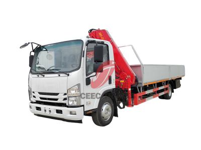 Philippines Isuzu Knuckle Boom Crane Truck With Platform