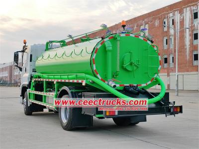 Isuzu FVR sludge vacuum pump tanker truck