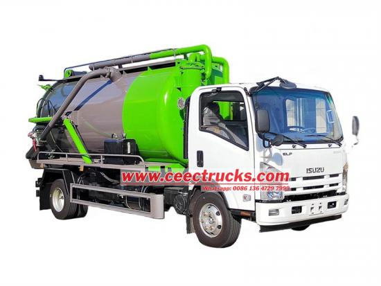 ISUZU ELF 190hp Vacuum Tank Truck made in China