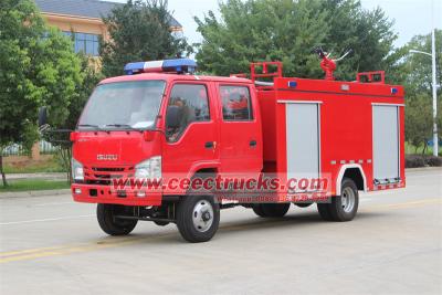 Isuzu 120HP offroad apparatus tanker fire truck