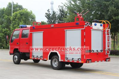 Isuzu 120HP offroad apparatus tanker fire truck