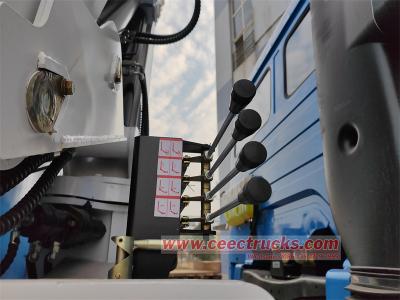 Beiben 6x4 cargo truck with knuckle crane