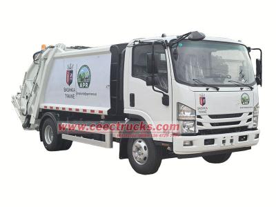 Isuzu ELF NPR rear loader garbage truck