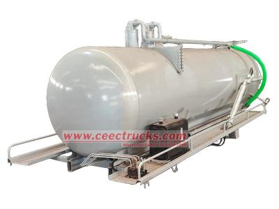sludge vacuum pump tanker truck superstructure