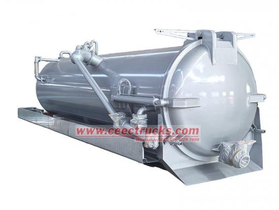 sludge vacuum pump tanker truck  upper body