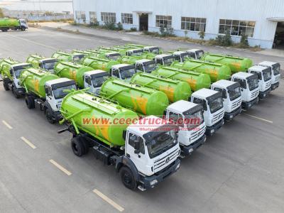 Beiben 1929 LHD 10CBM sewage vacuum truck