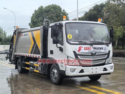 FOTON 10CBM garbage compactor truck with CUMMINS engine