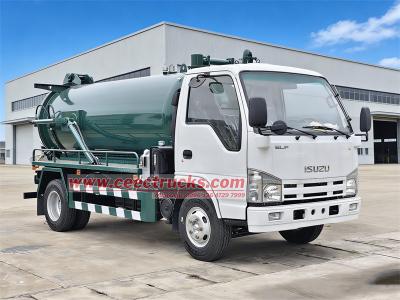 ISUZU mini septic tank vacuum truck