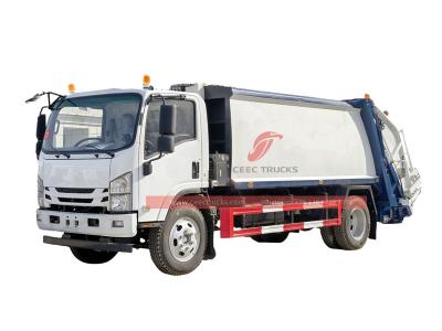 Isuzu rear loader garbage truck