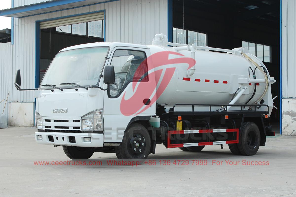 Der 4000-Liter-Vakuumtankwagen von ISUZU wurde auf die Philippinen exportiert