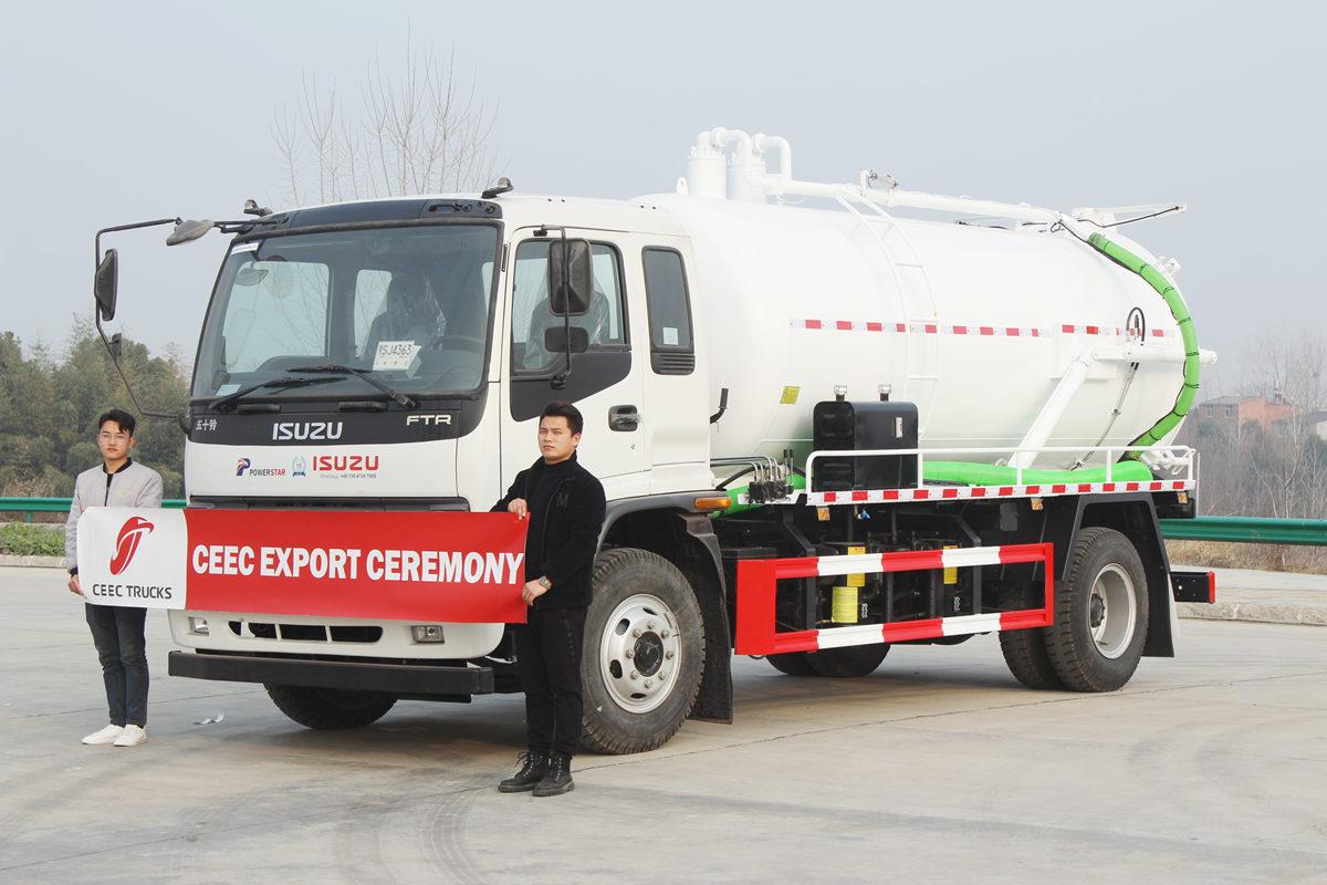 ISUZU FTR 12000 Liter Vakuum-Abwassertankwagen zum besten Preis