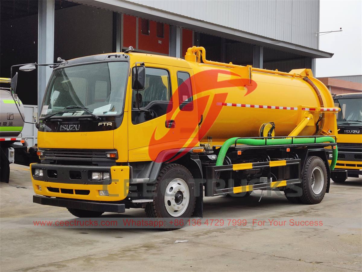 ISUZU FTR 10000 Liter Vakuum-Abwasserfahrzeug für die Philippinen