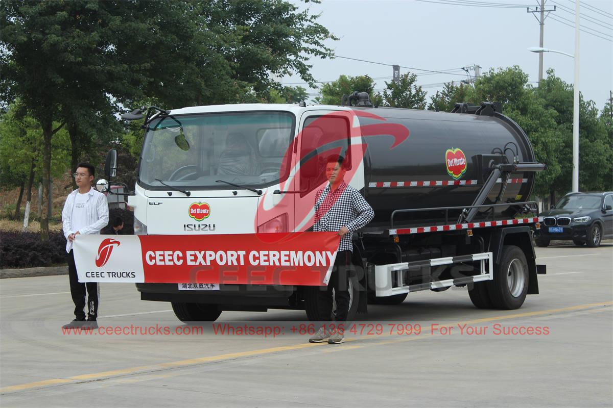 Brandneuer ISUZU 8000 Liter Vakuumtankwagen