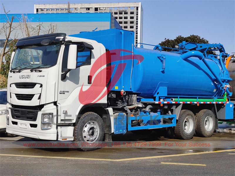 Maßgeschneiderter kombinierter Vakuumtankwagen ISUZU GIGA für die Philippinen