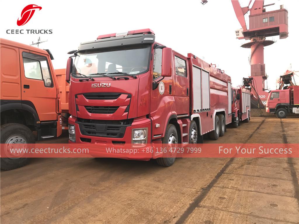 Senegal-2 Einheiten ISUZU Trockenpulver-Feuerwehrauto zu verkaufen