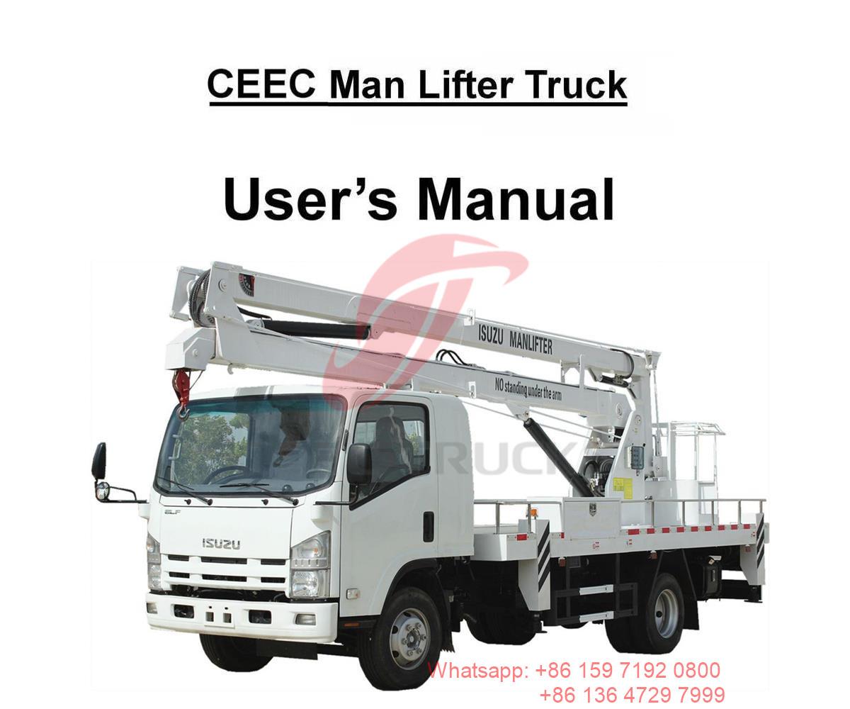 Philippinen – ISUZU 16m Man Lifter Truck Manual