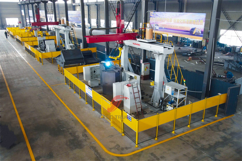 Anwendung des automatisierten Schweißens bei der Herstellung von Müll-Heckladern