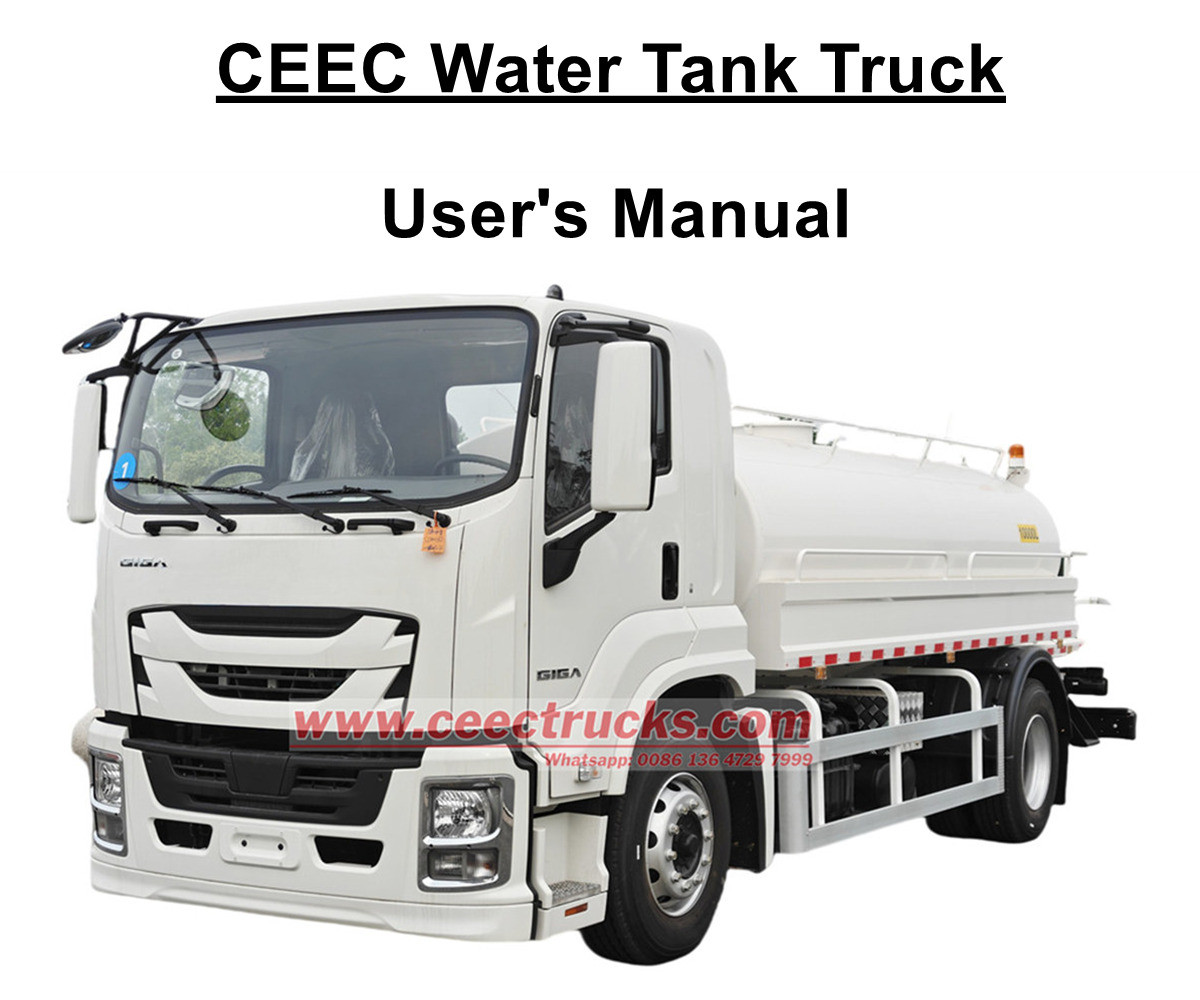 Moldawien ISUZU GIGA 4X 10000L Wassersprenger-Tankwagen Benutzerhandbuch