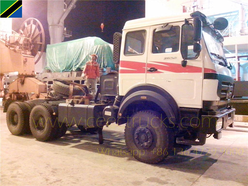 Tansania-Kunde kauft BEIBEN TRUCK 2638 RHD-Traktorkopf