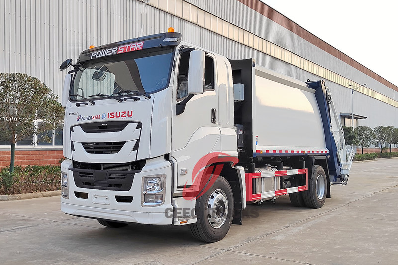 ISUZU FVR 240 PS 14 cbm Müllverdichter-LKW werden nach Philippinen exportiert