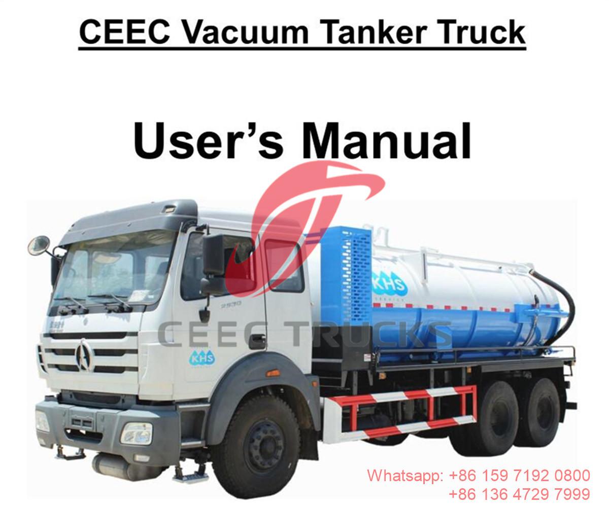 Mongolei – BEIBEN 2530 Vakuumtankwagen 10CBM Handbuch