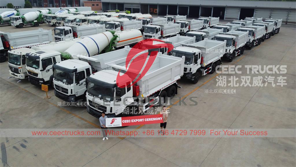 Kambodscha – 20 Einheiten Dongfeng 6×4 Schwerlast-Muldenkipper, exportiert von CEEC TRUCKS