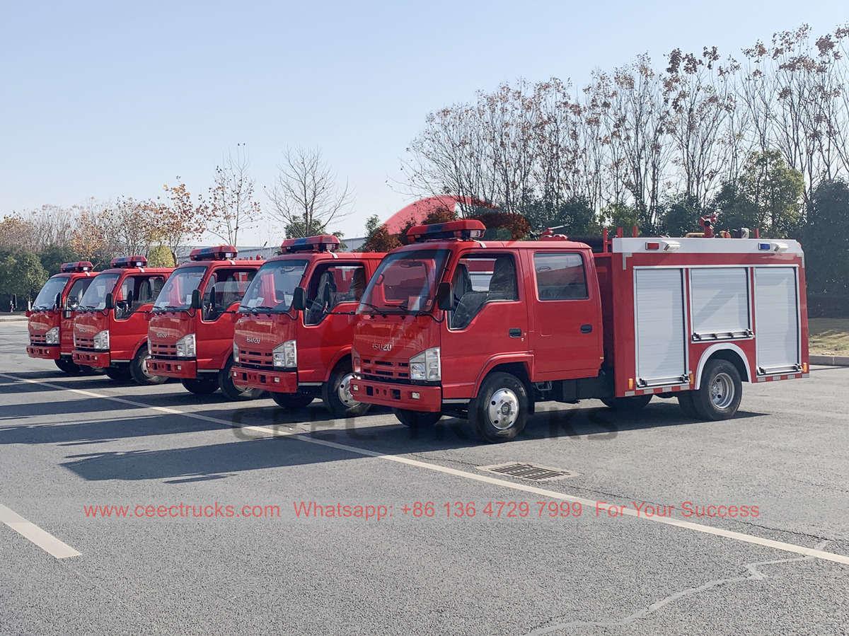 Vietnam – 8 Einheiten ISUZU 1500 Liter Wasserlöschfahrzeuge, geliefert von CEEC TRUCKS