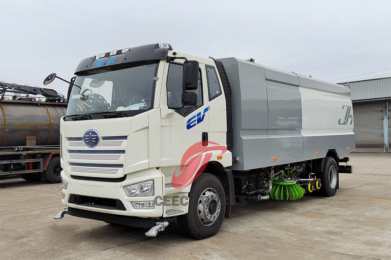 FAW 4x2 Street Sweeper Truck Vakuum-Straßenkehrmaschine