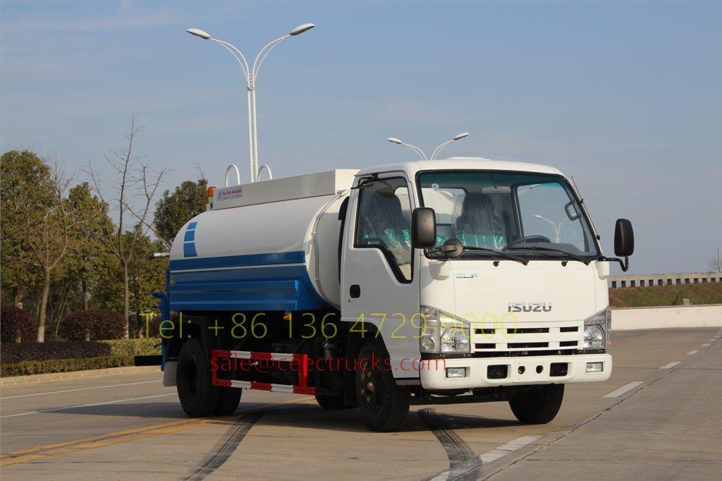 5 Einheiten ISUZU 100 P Wassertankwagen-Export nach Südasien